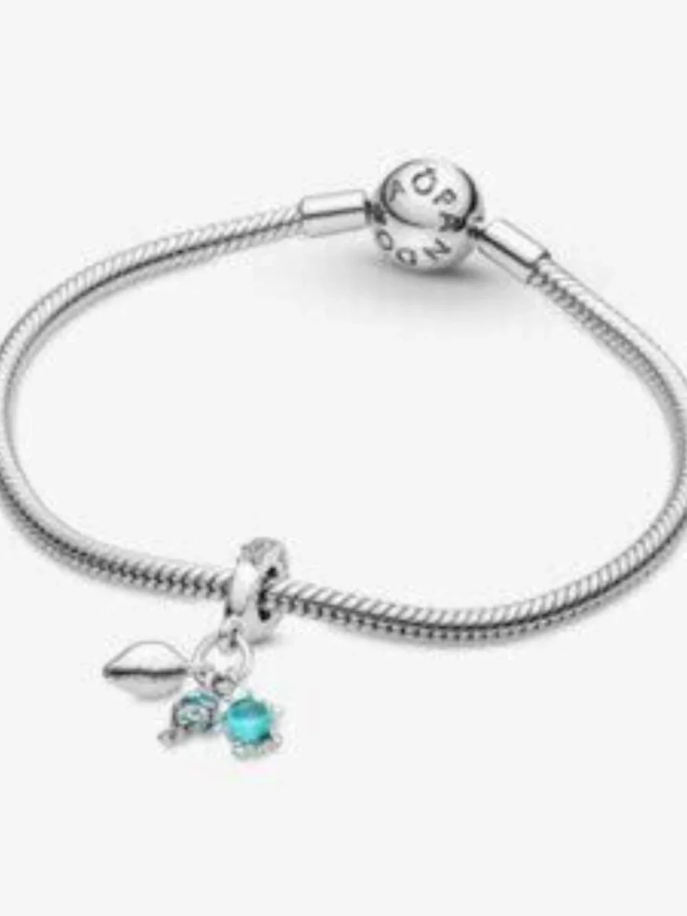 Pandora Fish, Sea Turtle & Conch Triple Dangle Charm